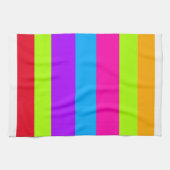ネオンストライプカラフルズ | キッチンタオル (横)