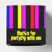 ネオンストライプズブラックパーティーフェイスボックス フェイバーボックス (上部)