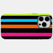ネオンストライプ柄 Case-Mate iPhoneケース (裏面 (横))