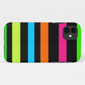ネオンストライプ柄 Case-Mate iPhoneケース (裏面(横))