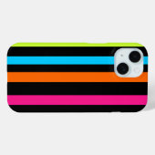 ネオンストライプ柄 Case-Mate iPhoneケース (裏面 (横))