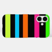 ネオンストライプ柄 Case-Mate iPhoneケース (裏面 (横))