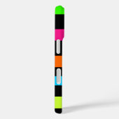 ネオンストライプ柄 Case-Mate iPhoneケース (裏面 / 右)