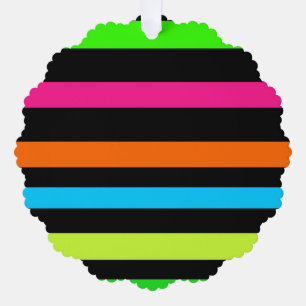 ネオンストライプ オーナメントカード