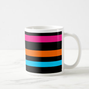 ネオンストライプ コーヒーマグカップ