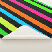 ネオンストライプ シェルパブランケット (3/4)