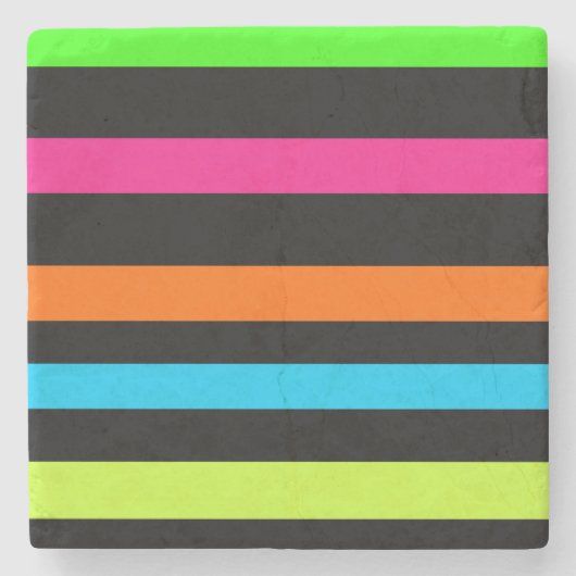 ネオンストライプ ストーンコースター (正面)