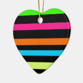 ネオンストライプ セラミックオーナメント (左)