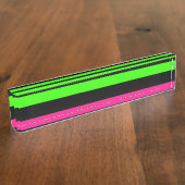 ネオンストライプ デスクネームプレート (側面)
