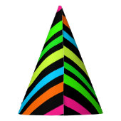 ネオンストライプ パーティーハット (裏面)