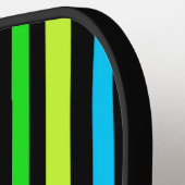 ネオンストライプ ピックルボールラケット (左詳細)