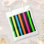 ネオンストライプ フェイバーバッグ (クリップ留めされた状態)