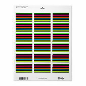 ネオンストライプ ラベル (フルシート)