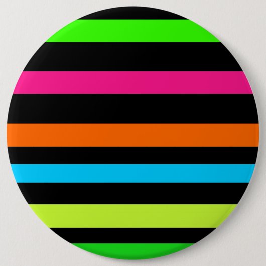 ネオンストライプ 缶バッジ (正面)