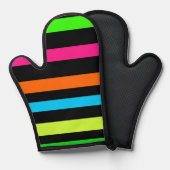 ネオンストライプ 鍋つかみ (正面/裏面)