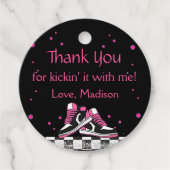 ネオンスニーカー誕生日グリッターありがとう フェイバータグ (正面)