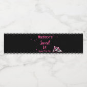 ネオンスニーカー誕生日グリッター ペットボトルラベル (シングルラベル)