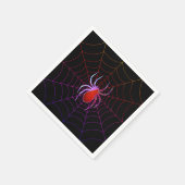 ネオンスパイダーとクモの巣 スタンダードカクテルナプキン (角)