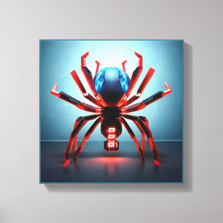 ネオンスパイダーアート キャンバスプリント