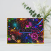 ネオンスパイラル射撃、 発砲星色バースト 出欠カード (スタンド正面)