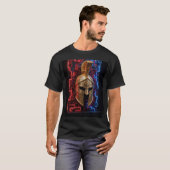 ネオンスパルタンエクストラ3Dモザイクデザイン Tシャツ (正面フル)
