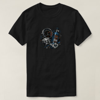 ネオンスピードとニトログラフィック カー愛好家Tシャツ Tシャツ