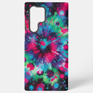 ネオンスプラッシュタイダイの雰囲気 SAMSUNG GALAXY S22 ULTRAケース