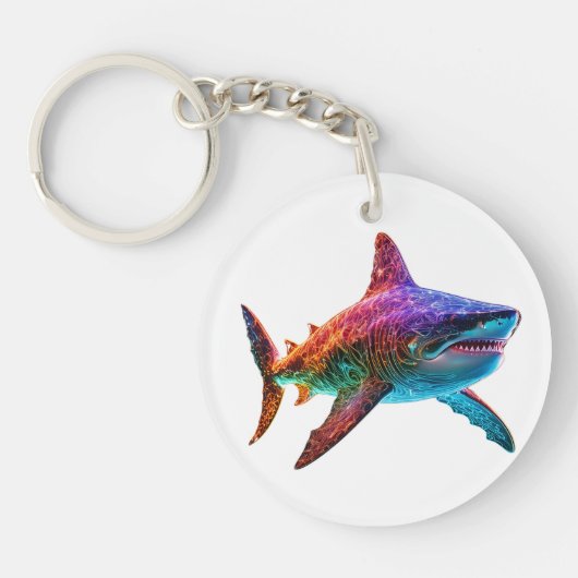 ネオンスペクトラムサメ キーホルダー (正面)