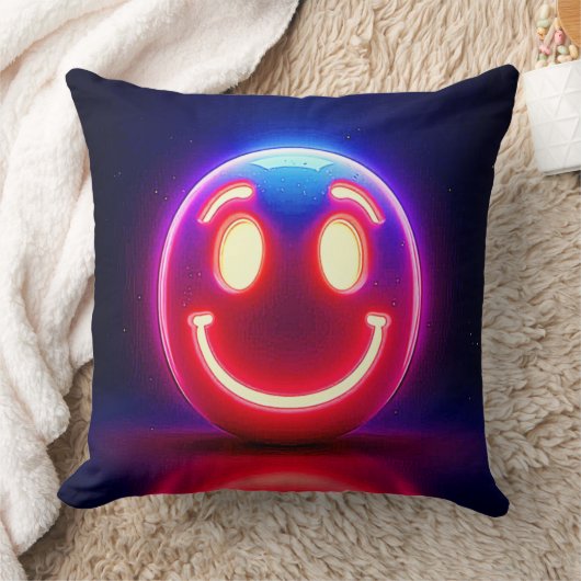 ネオンスマイル：ハッピーグロー クッション (ブランケット)