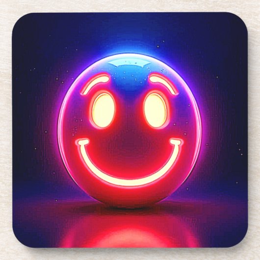 ネオンスマイル：ハッピーグロー コースター (正面)