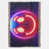 ネオンスマイル:ハッピーグロー スローブランケット (正面縦)