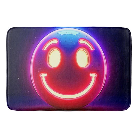 ネオンスマイル:ハッピーグロー バスマット (正面)
