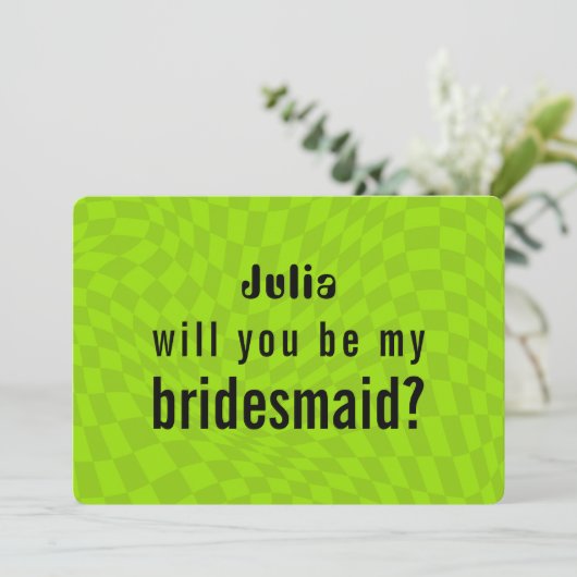 ネオンスライムグリーン夏y2kブライドメイド提案 カード (スタンド正面)