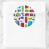 ネオンスーツケース ラウンドシール (バッグ)