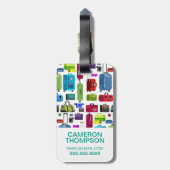 ネオンスーツケース ラゲッジタグ (裏面縦)