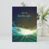 ネオンス白熱［赤熱］光を放つターバー（ユダヤ教の）バル・ミツバーパーティー披露宴カード エンクロージャーカード (スタンド正面)