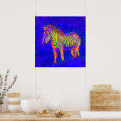 ネオンゼブラ2 ポスター (キッチン)