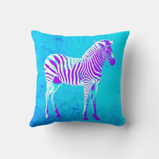 ネオンゼブラ クッション (裏面)