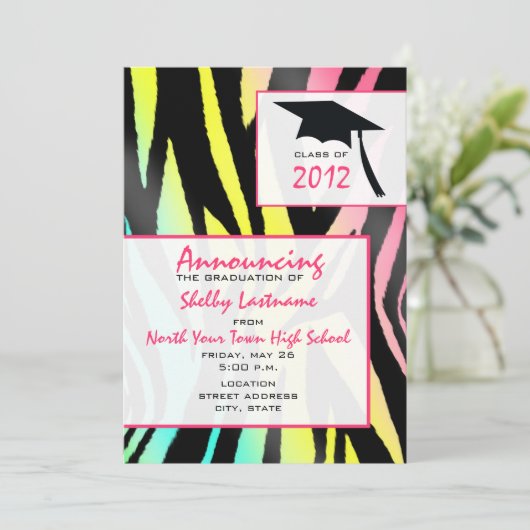 ネオンゼブラ 2012 年卒業発表 招待状 (スタンド正面)