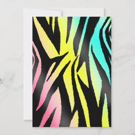 ネオンゼブラ 2012 年卒業発表 招待状 (裏面)