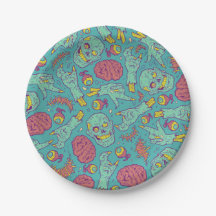 ネオンゾンビ紙カップ – ハローウィンパーティ