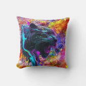 ネオンタイガー装飾用クッション クッション (正面)