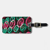 ネオンタイプライターの鍵が閉じる ラゲッジタグ (正面横)