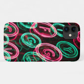 ネオンタイプライターの鍵が閉じる Case-Mate iPhoneケース (裏面(横))