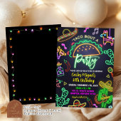 ネオンタコメキシコ大人の誕生日パーティー 招待状