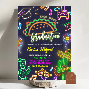 ネオンタコ メキシカン 卒業パーティー 招待状