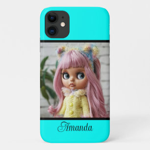 ネオンターコイズの明るいファッショナブルモダントーン iPhone 11 ケース