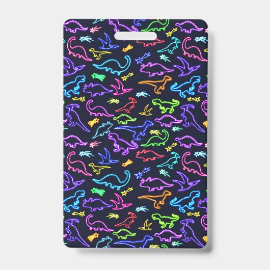 ネオンダイナソー バッジ (正面)