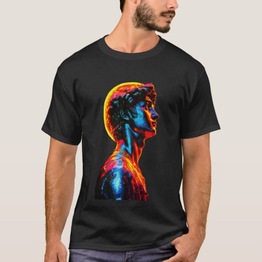 ネオンダビデ像 Tシャツ (正面)