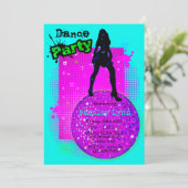ネオンダンスバースデーパーティー 招待状 (スタンド正面)